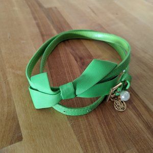 Lilly Pulitzer green bow belt XS/S